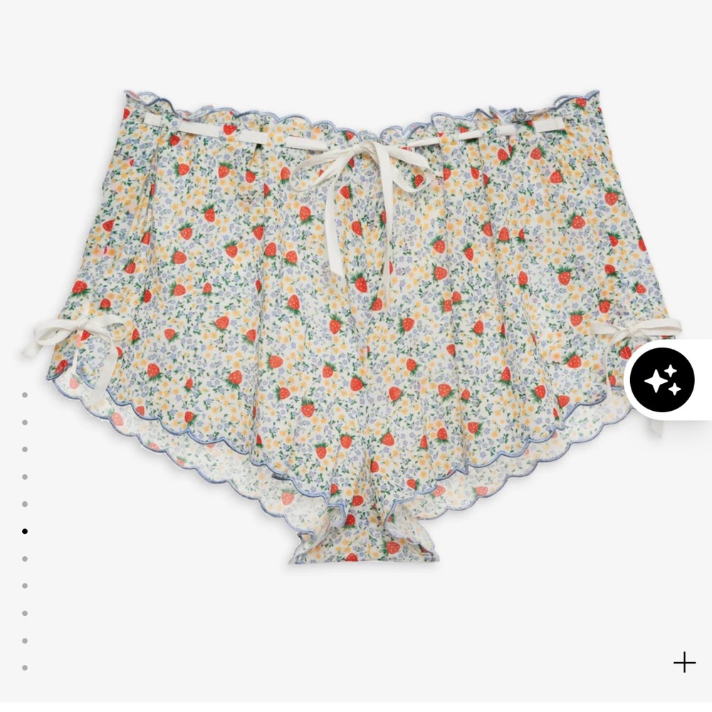 For Love And Lemons Strawberry Floral Ruffle Set - Picture 3 of 7